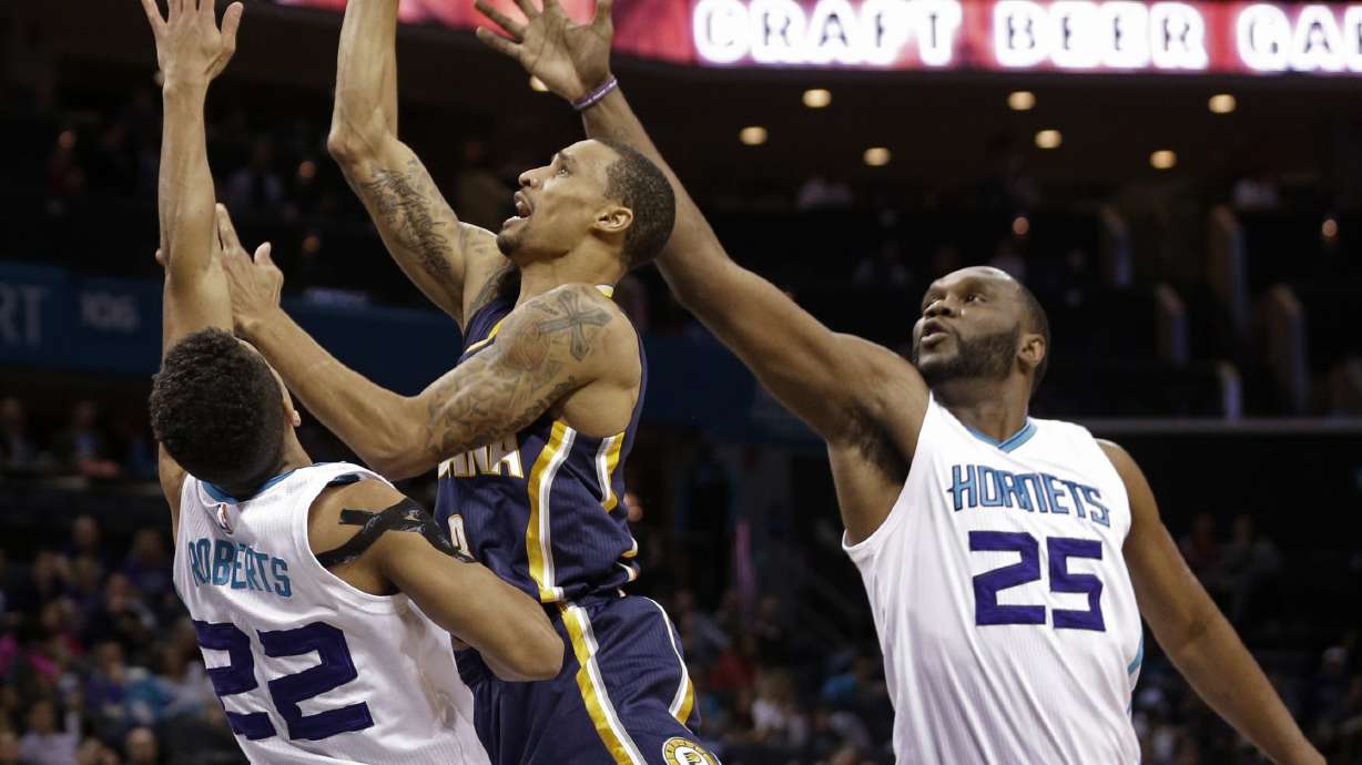 Hill's late layup lifts Pacers past Hornets, 103-102