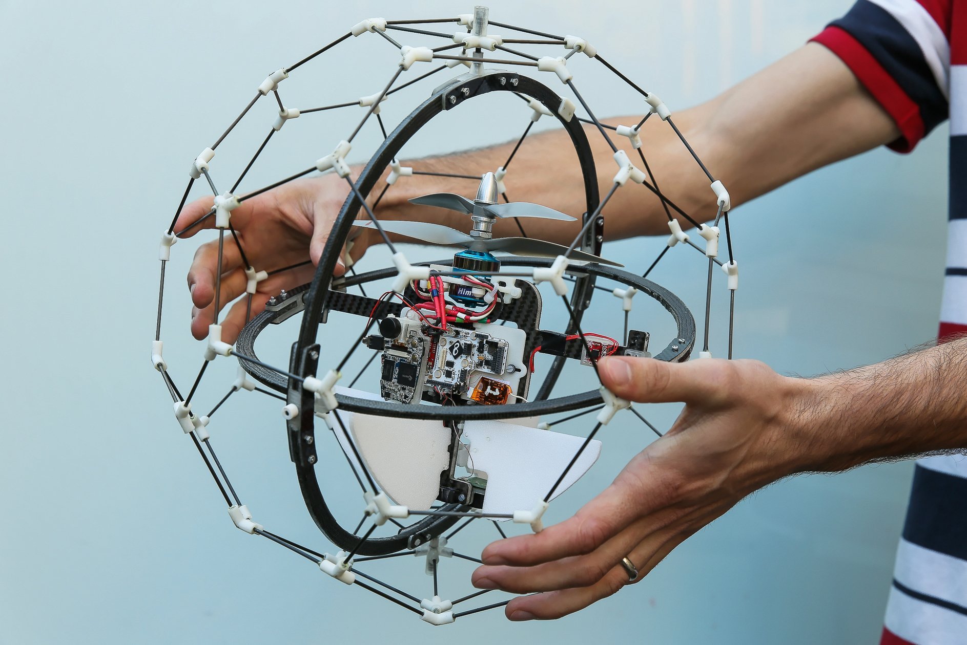 Crash-proof 'drone in a cage' flies away with $1M prize