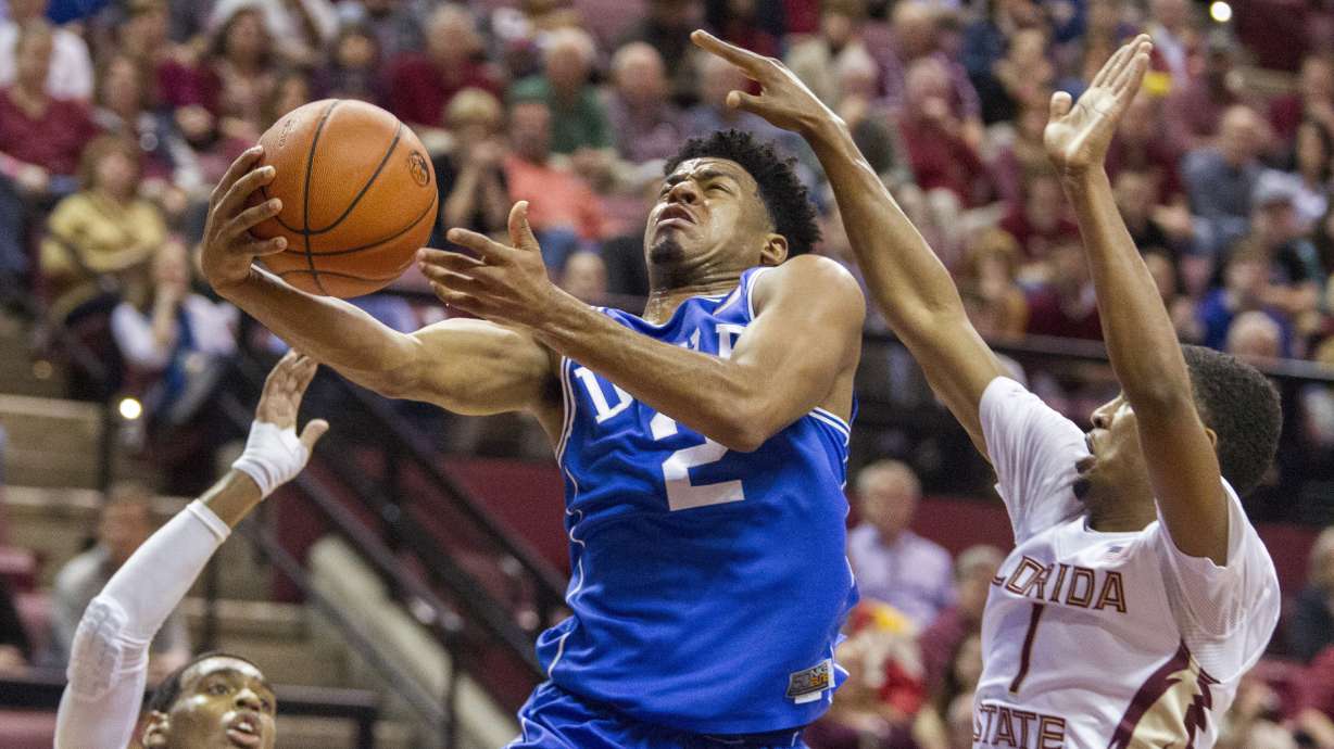 Cook helps No. 4 Duke hold off Florida State 73-70