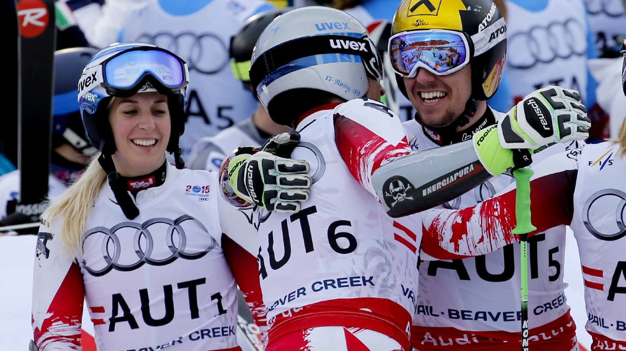 Hirscher helps Austria to gold medal in team event at worlds
