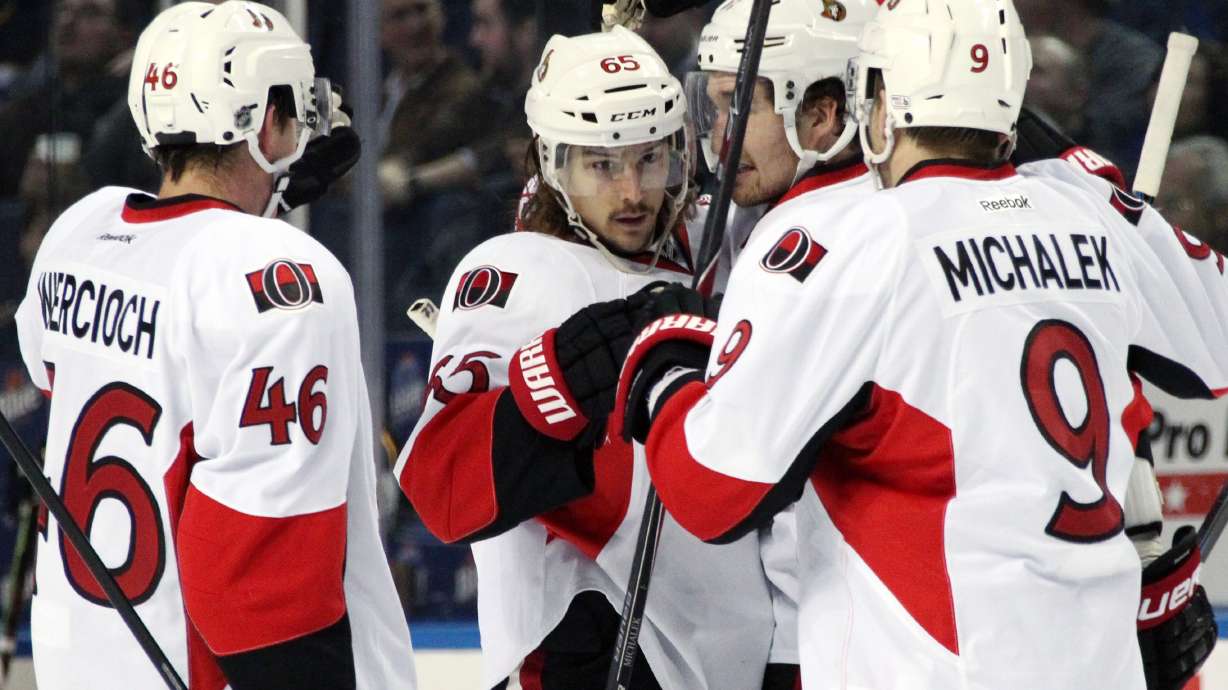 Senators slip past Sabres 2-1
