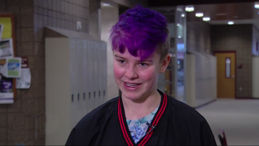 Tori Vipond, senior at Park City High School. Photo: KSL TV