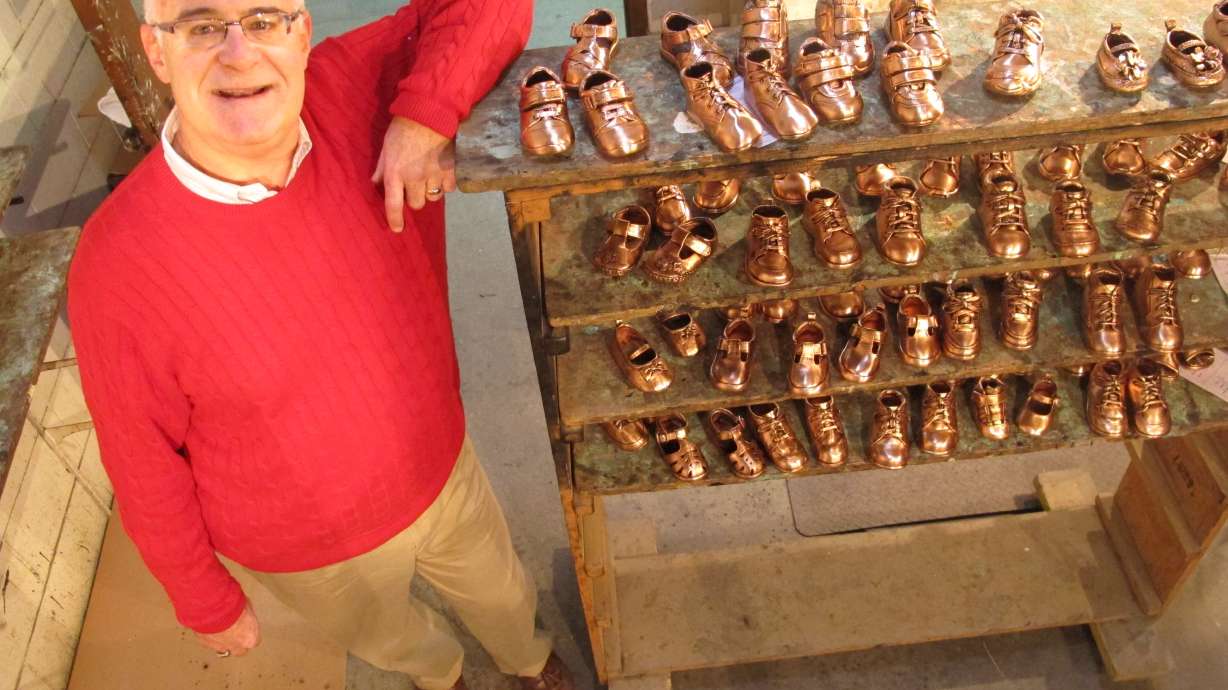 Social media kicks up sales of bronzed baby shoes