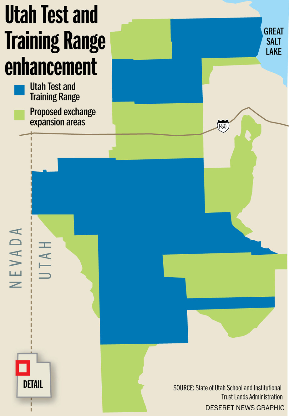 Legislature to consider massive land trade for training range