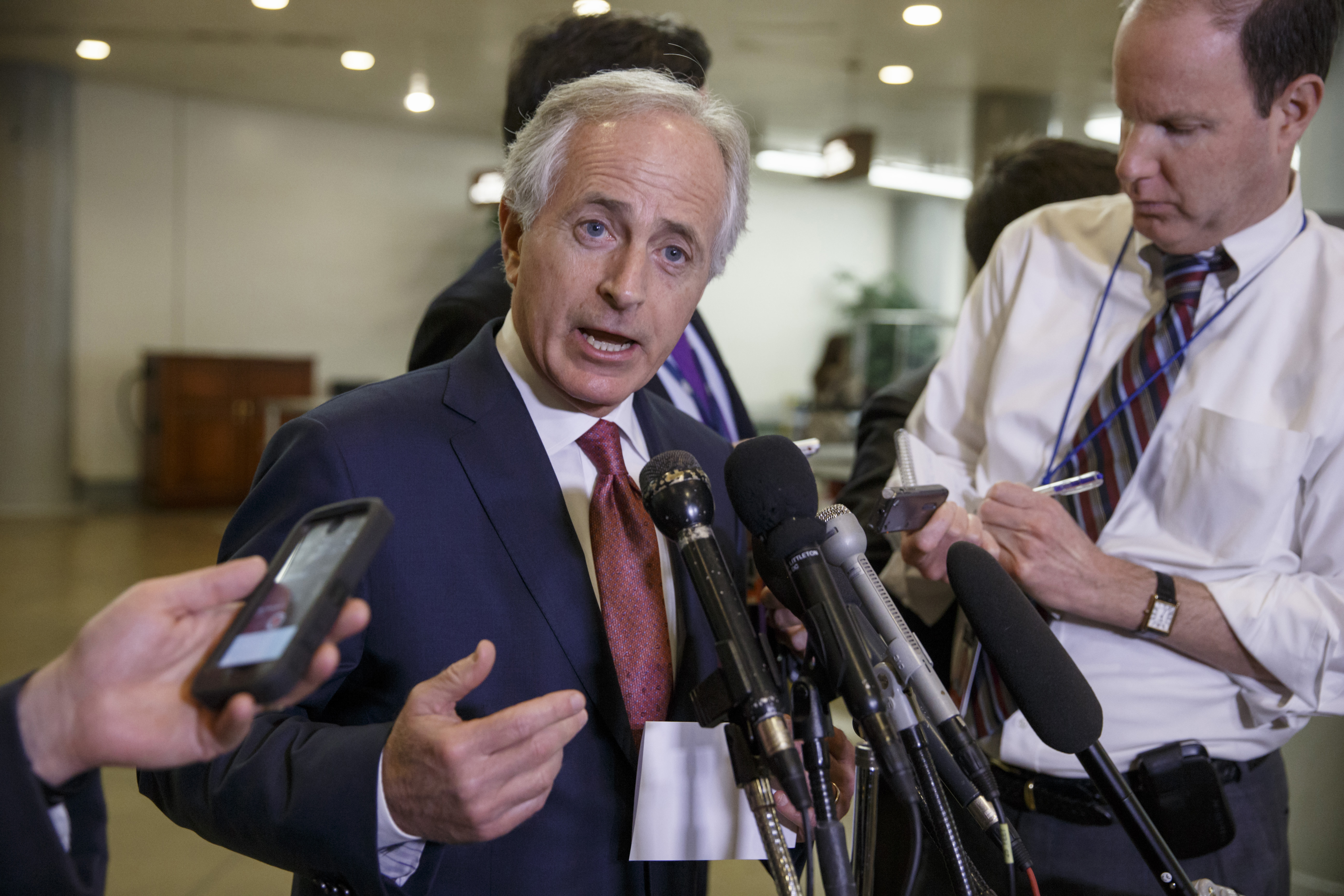 Facing militant threat, Corker shoulders matters of war