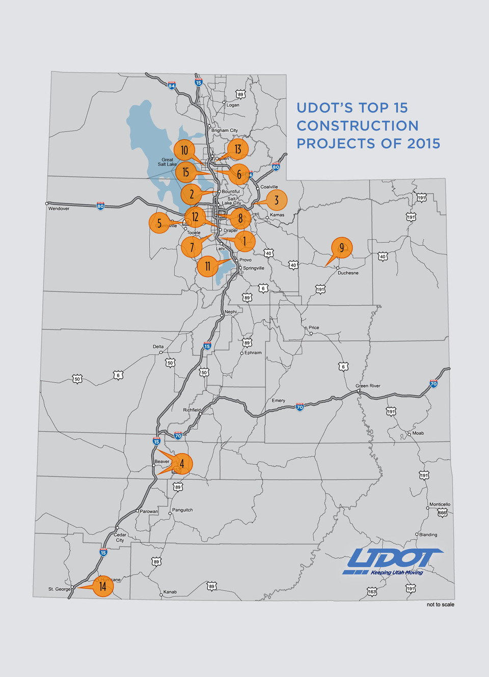 The Utah Department of Transportation has announced its top 15 road construction projects for 2015. (Photo: Laura Seitz, Deseret News)