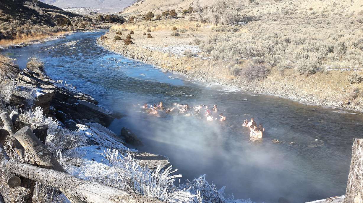 Yellowstone park's Boiling River running warmer