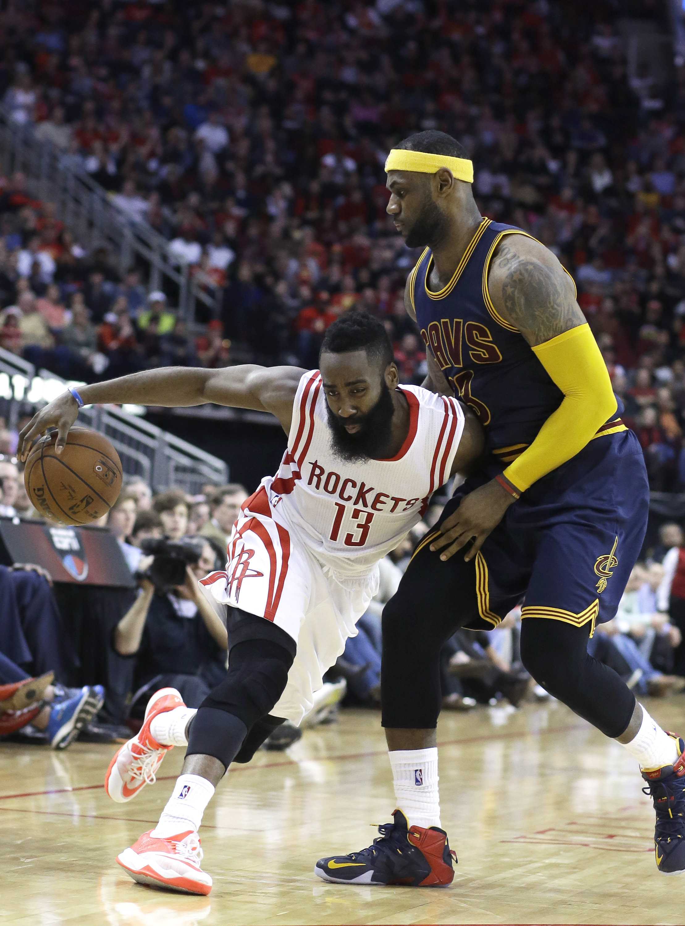Harden suspended 1 game for kicking James in the groin