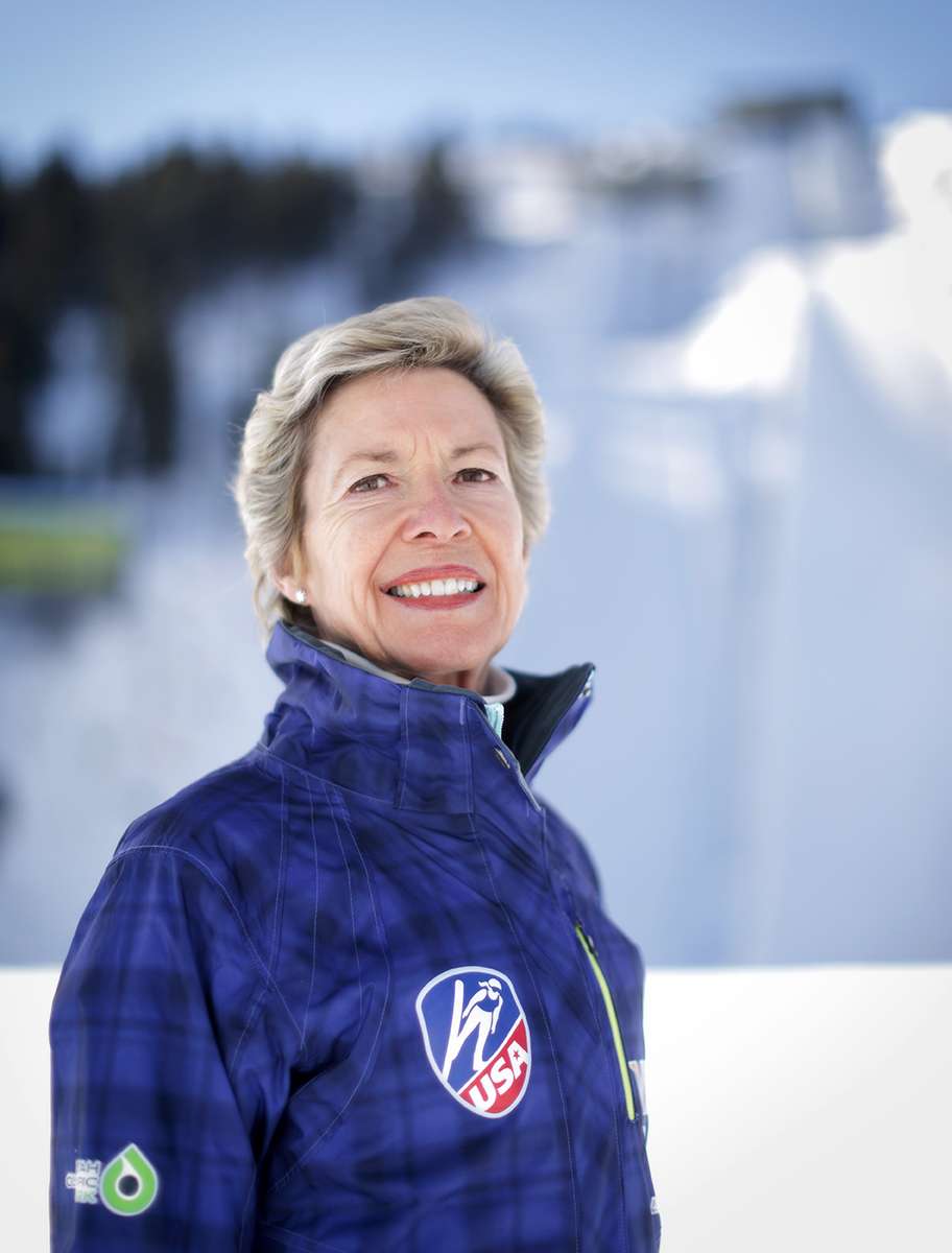 Former Salt Lake City Mayor and President Women's Ski Jumping Deedee Corradini photographed at the Utah Olympic Park, Park City, Utah. (Photo: Don Campbell Photograpy)