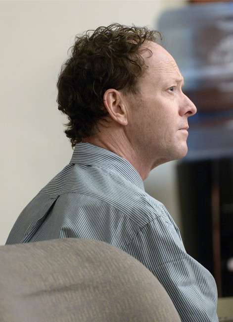 Johnny Brickman Wall listens to testimony during his trial on Wednesday, March 4, 2015, in Salt Lake City. Wall, a former Utah pediatrician, is accused of killing his ex-wife, Uta von Schwedler, at her Sugar House home in 2011. (Al Hartmann/Salt Lake Tribune/Pool)