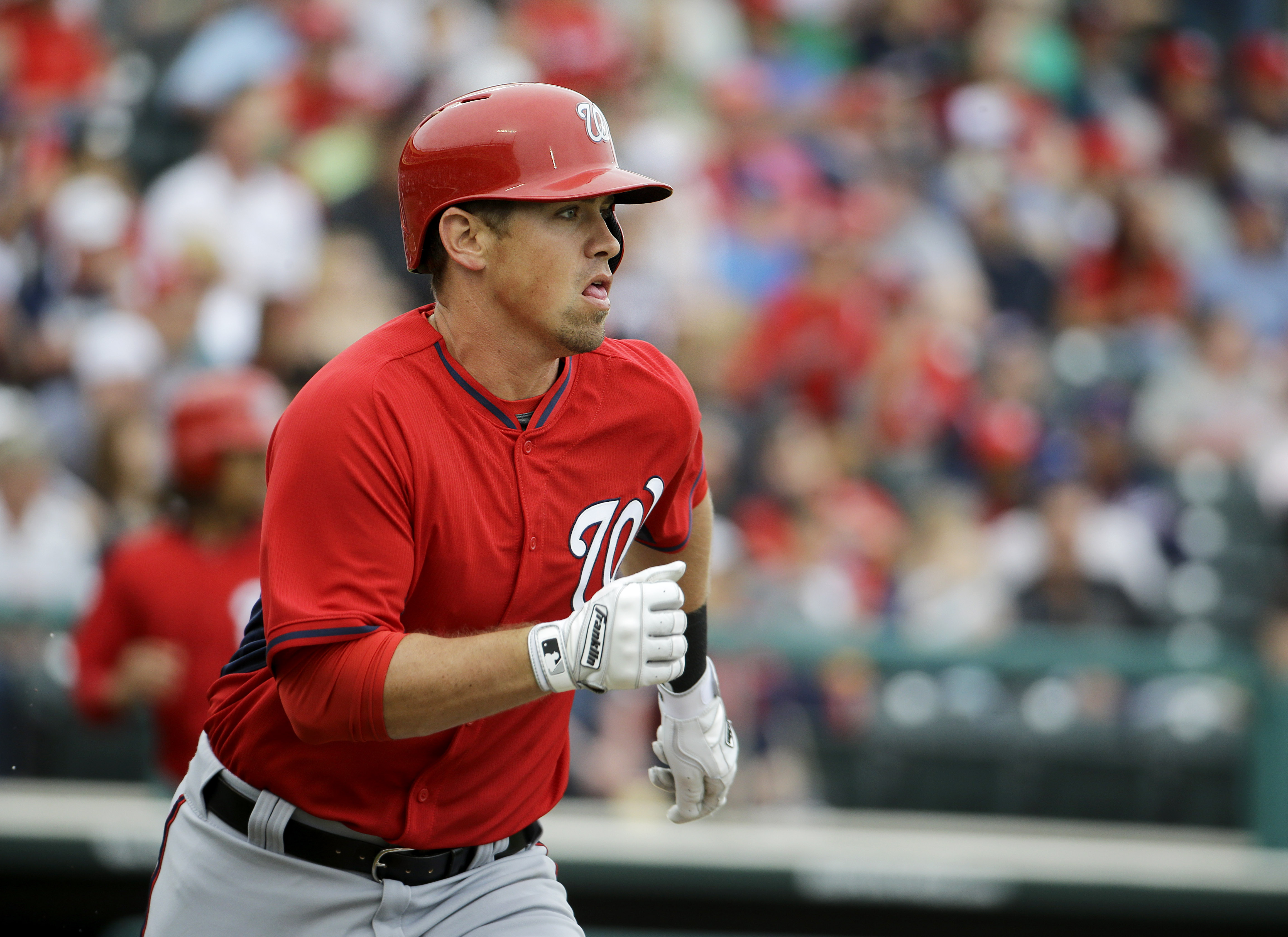 Moore homers, drives in 5 as Nationals beat Braves 9-8