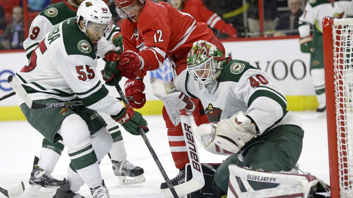 Wild beat Hurricanes 3-1, 5th straight win