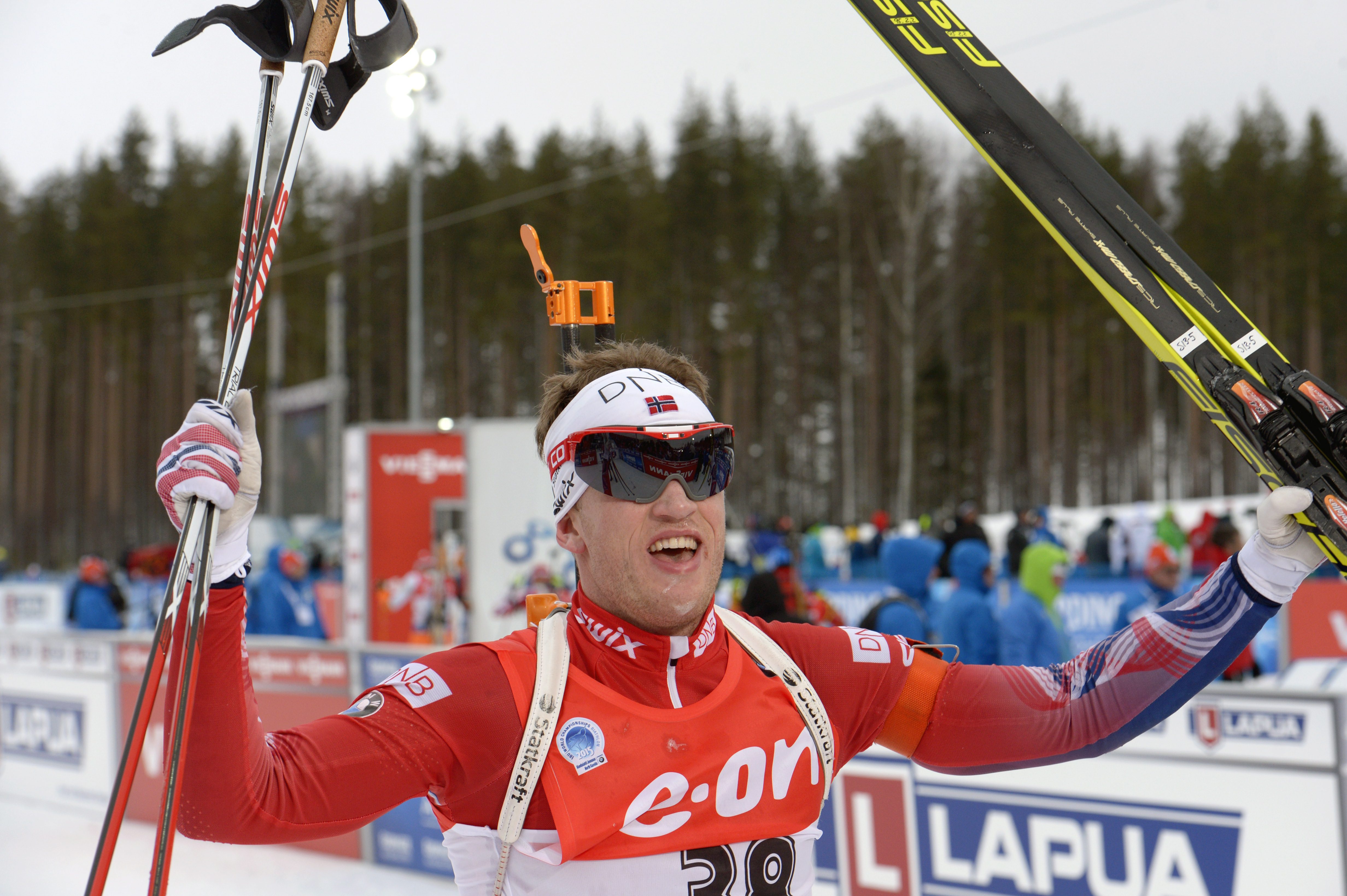Johannes Thingnes Boe of Norway wins biathlon sprint title