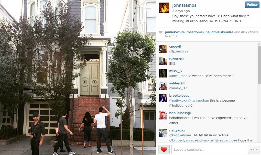 John Stamos comes up empty at 'Full House' location