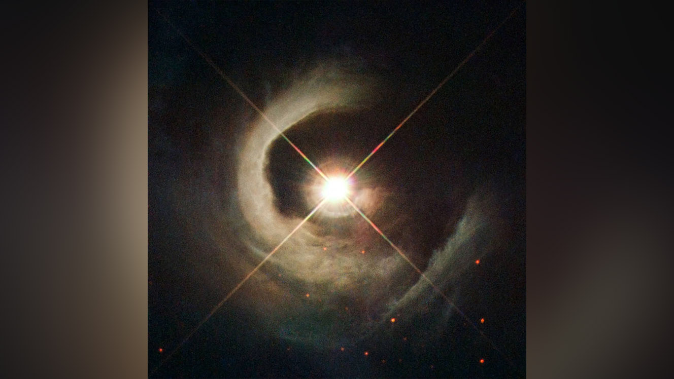 Hubble provides rare glimpse of young star