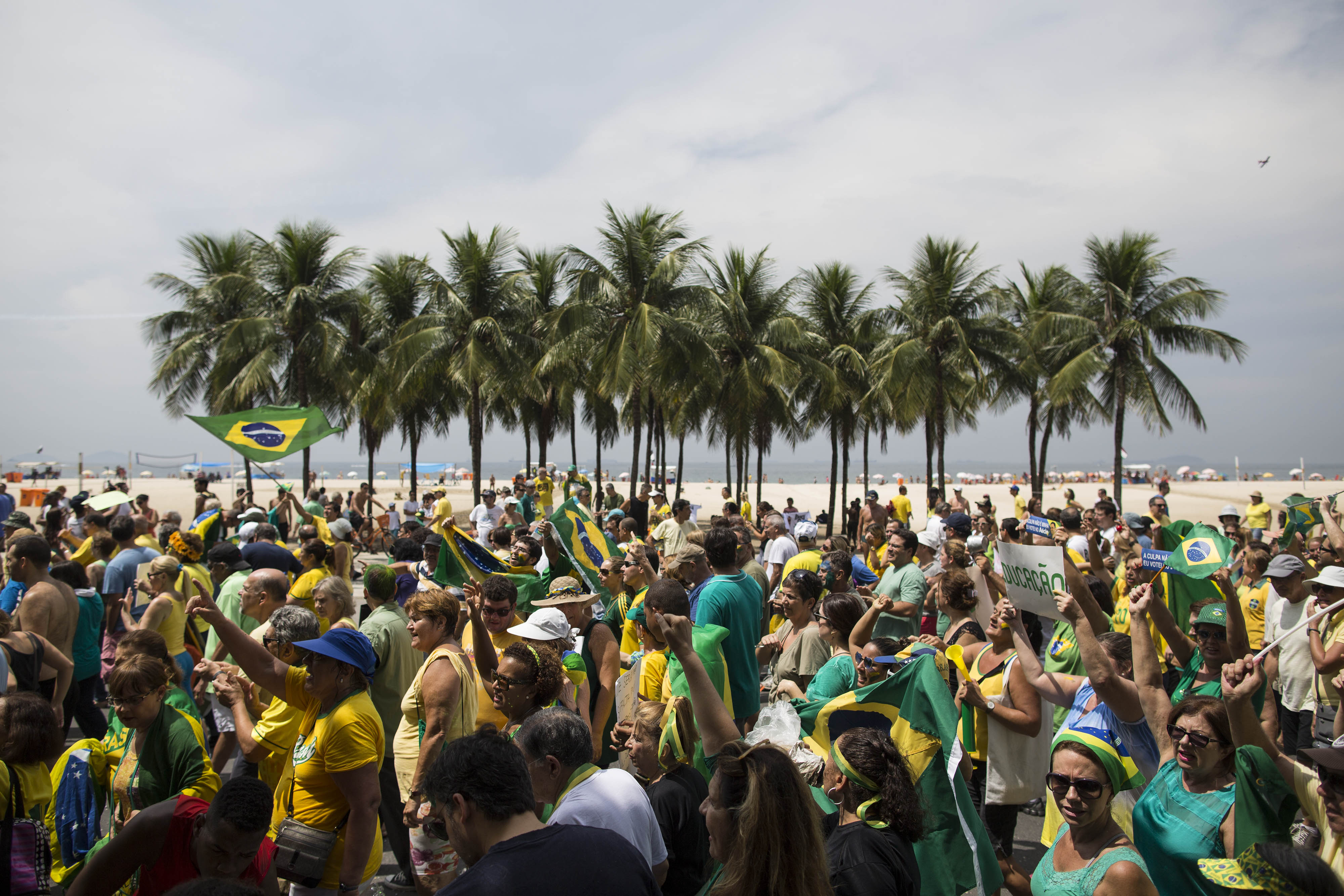 Hundreds of thousands march to ask for Brazil president's ouster