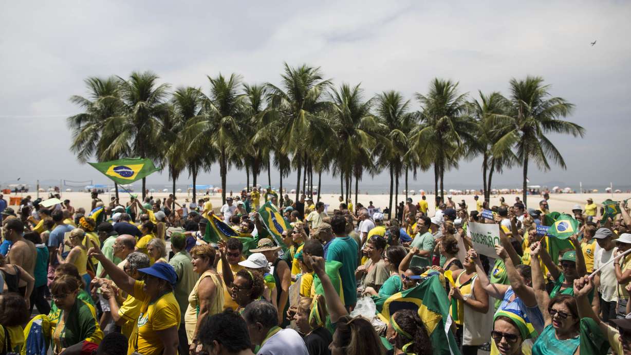 Hundreds of thousands march to ask for Brazil president's ouster