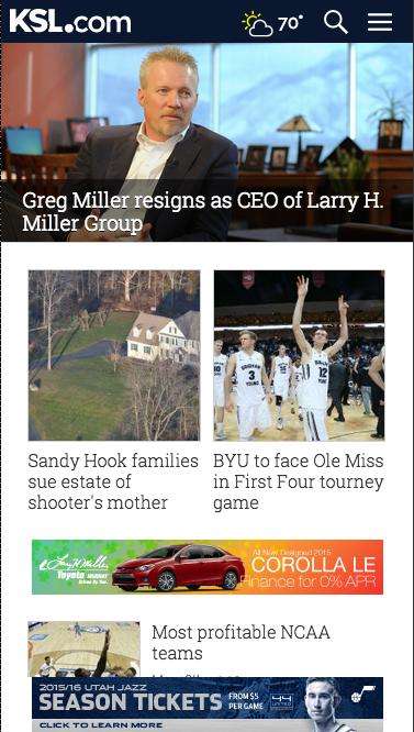 The redesign will be responsive — meaning the design will adjust to the size of your screen. (Photo: KSL.com )