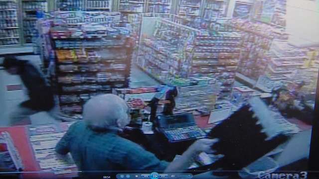 David Marsh, 62, threw a register tray at one of the robbers, and police said Marsh was shot shortly thereafter.