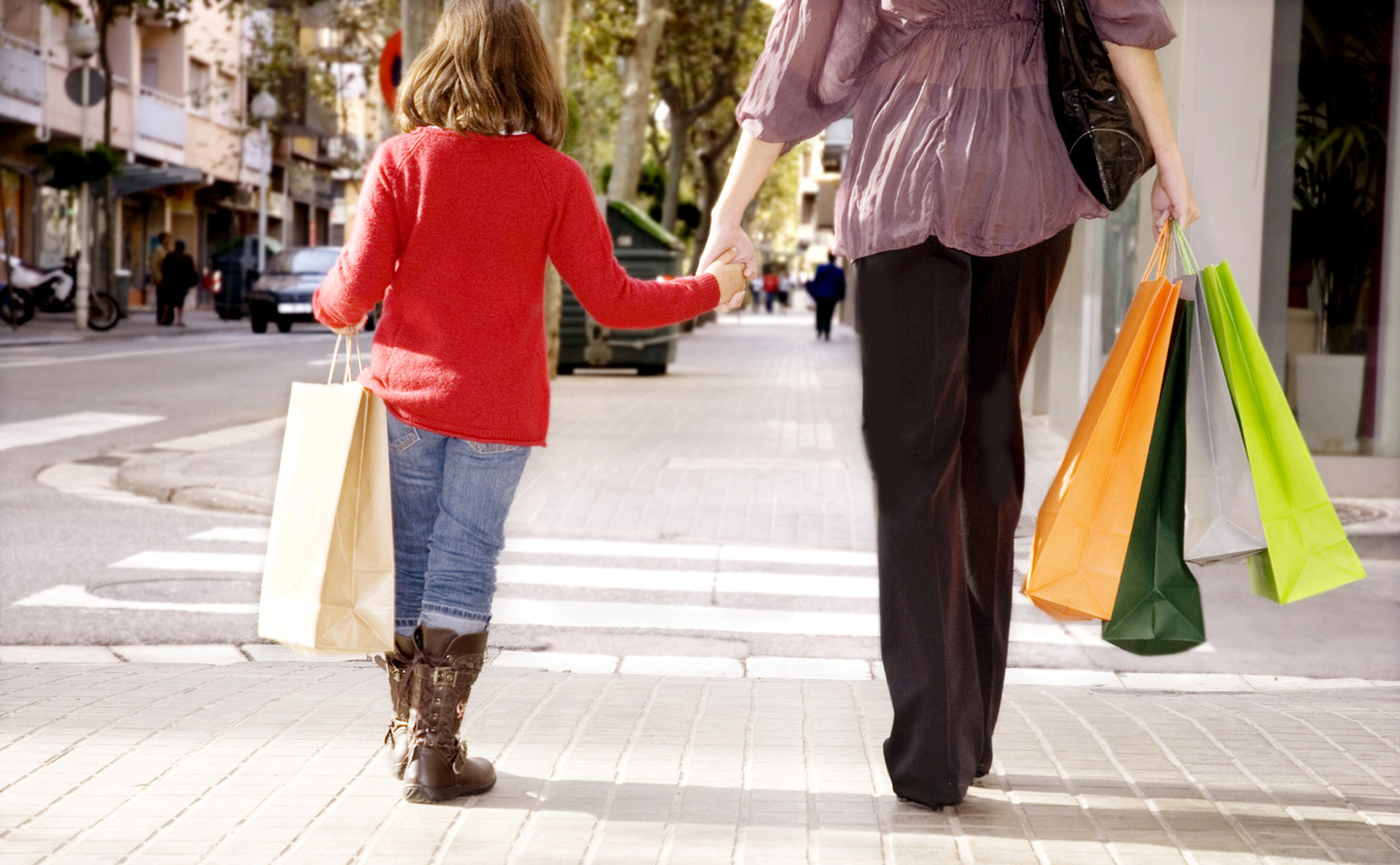 Qué significa ir de compras para una mamá