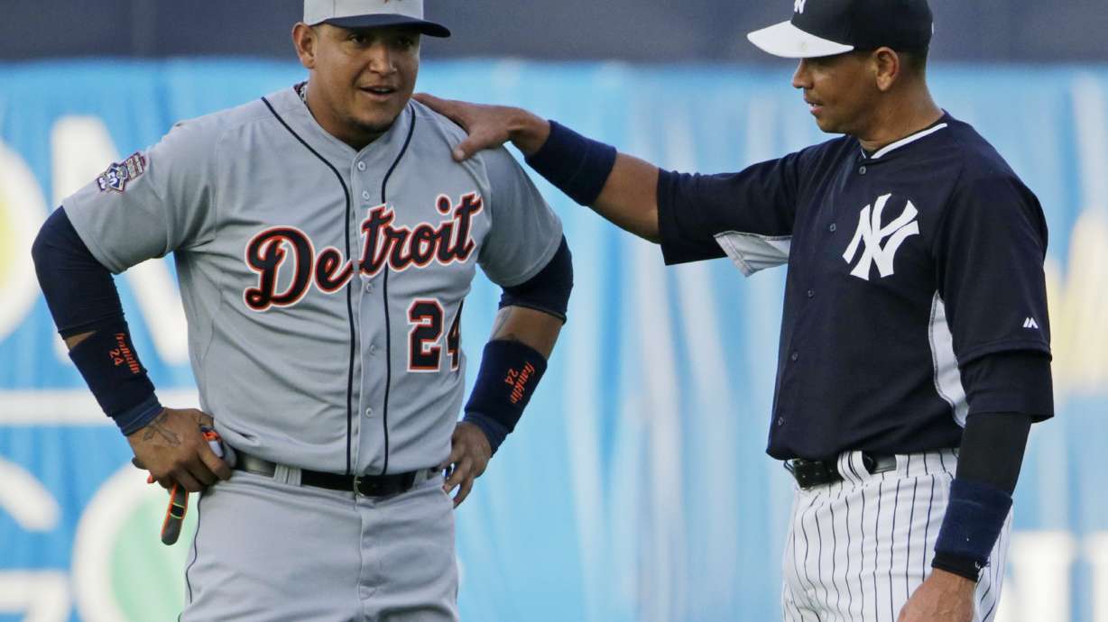 Cabrera goes 1 for 3 in Tigers' 9-8 loss to Yankees