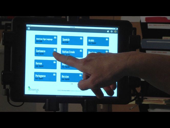 The language interpretation service has 200 languages, mainly audio, with 13 available in remote video conference calls.