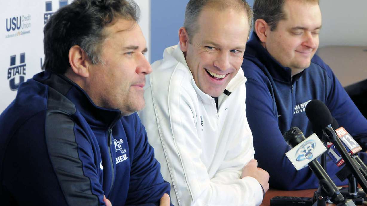 Clune's coaching career leads to unexpected repeat stop at Utah State