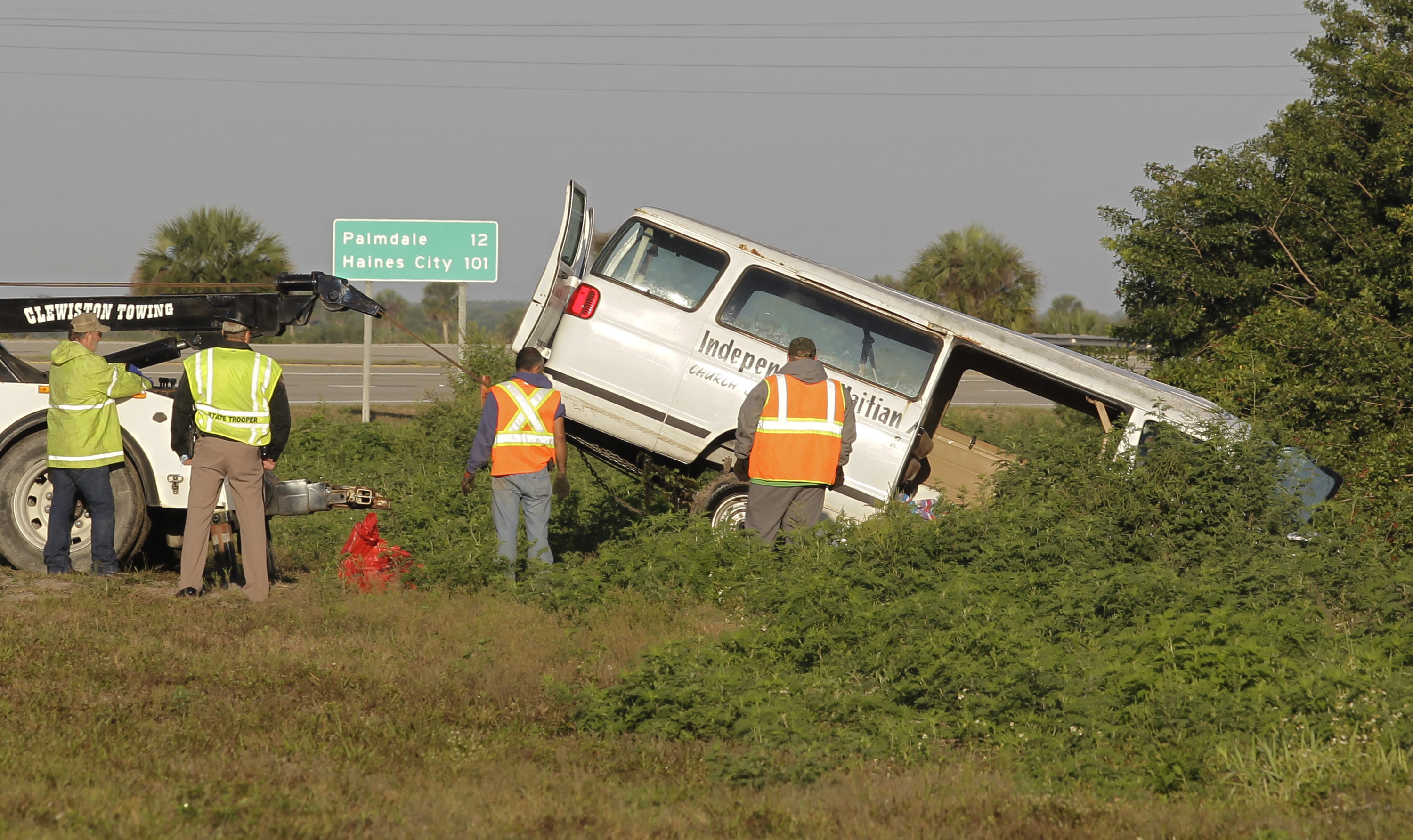 Church van crashes into canal, killing 8 and injuring 10