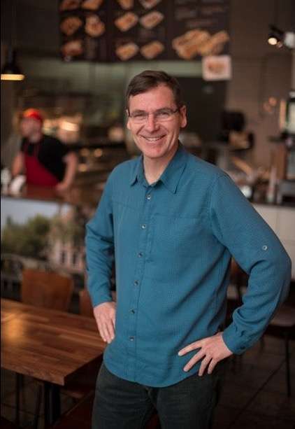 Bruges Waffles & Frites owner, Pierre Vandamme. (Photo Credit: Courtesy of Bruges Waffles & Frites)
