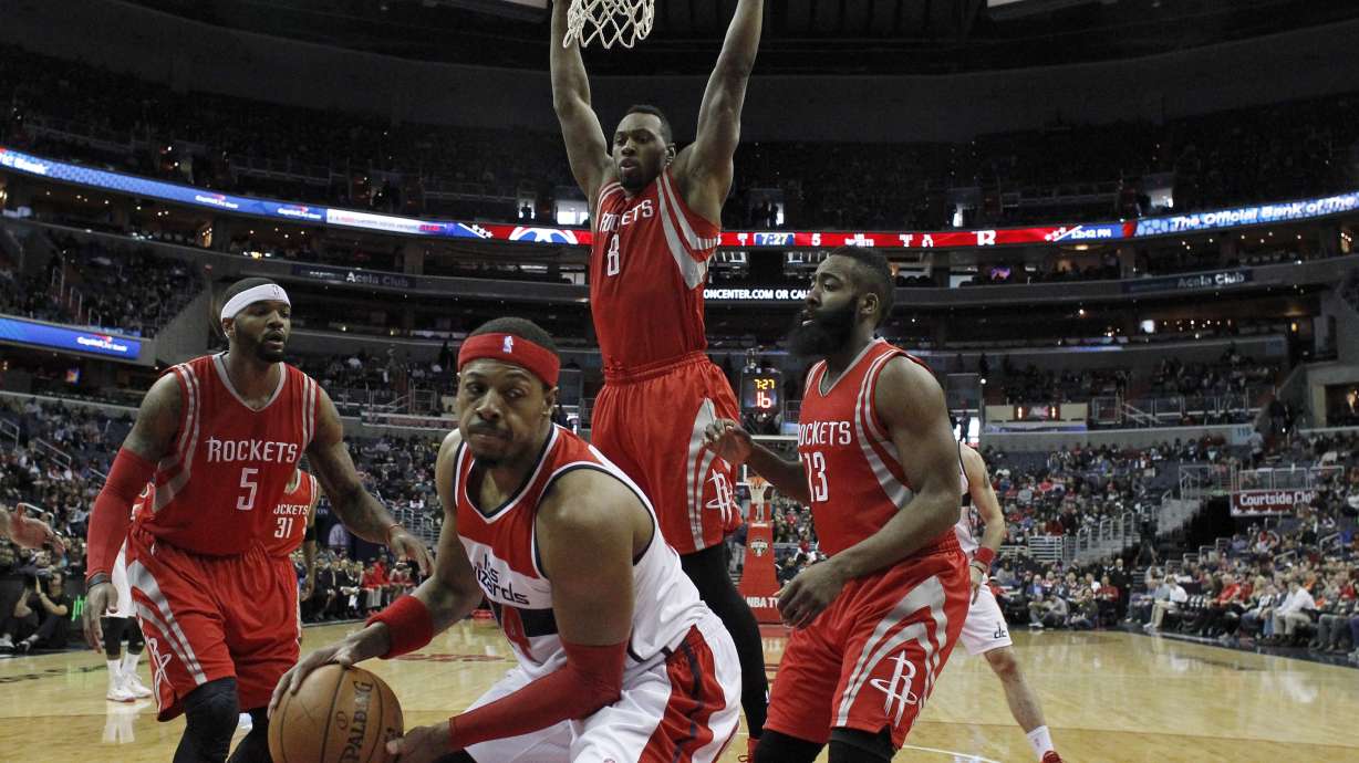 Pierce out for Wizards versus 76ers