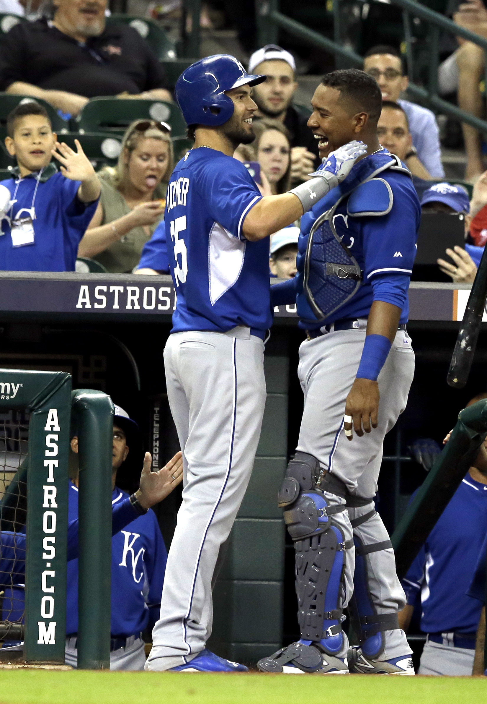 Homers by Hosmer and Eibner lead Royals over Astros 11-1