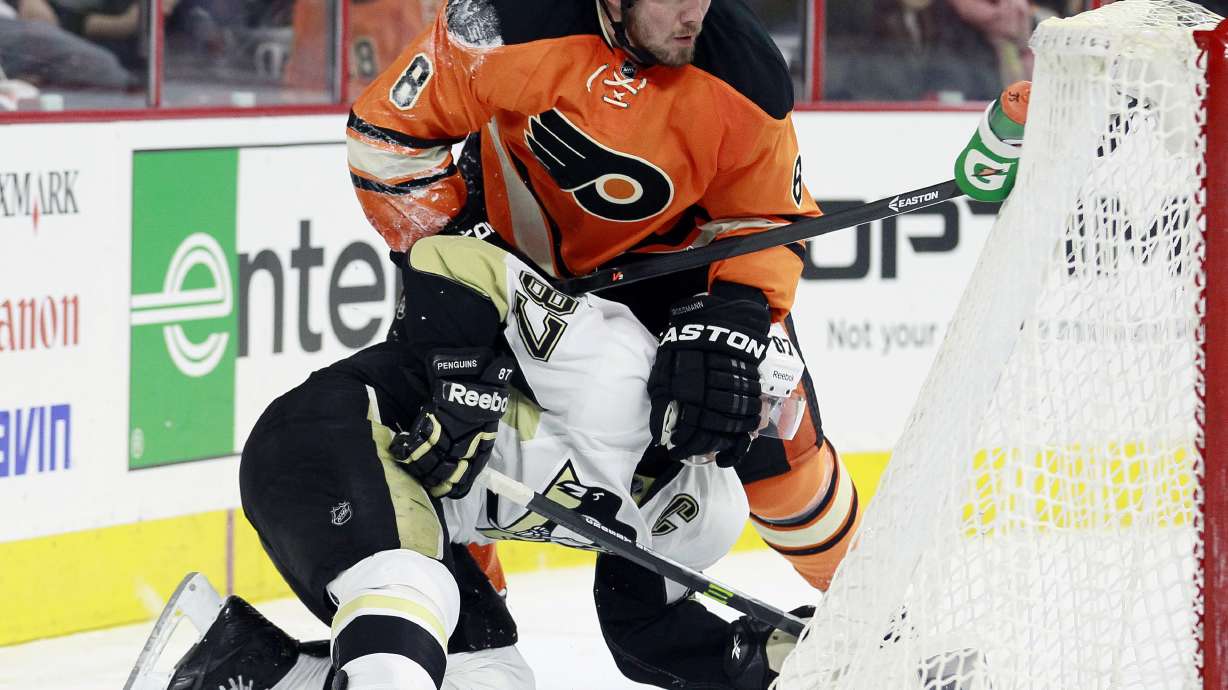 Mason makes 46 saves, Flyers beat Penguins 4-1