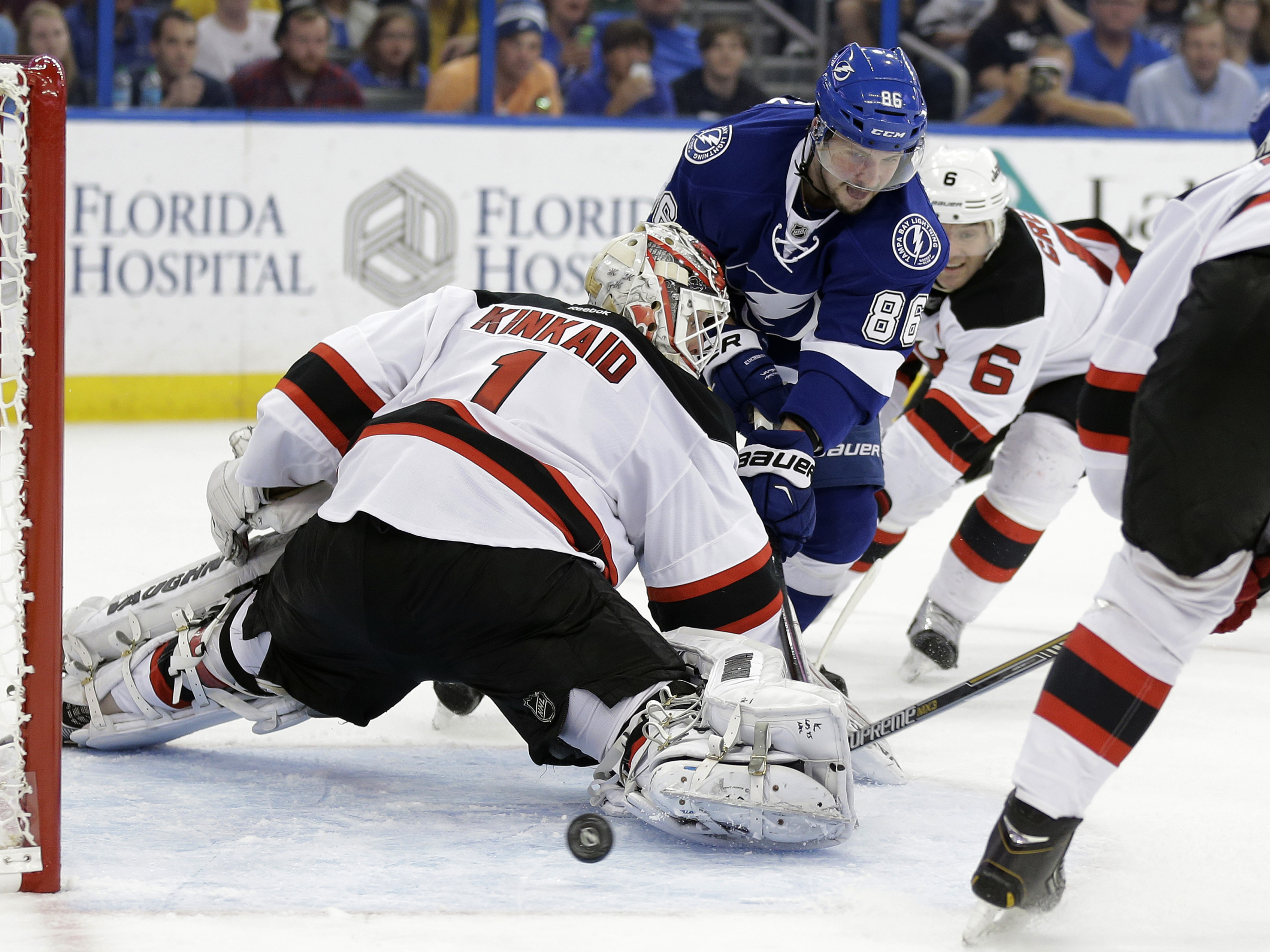 Johnson scores in OT, Lightning beat Devils 4-3