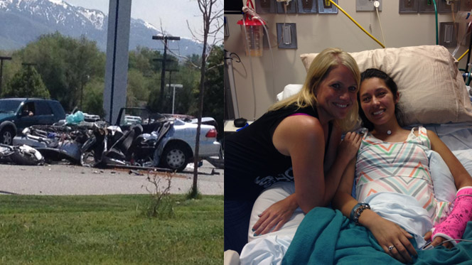 Washington Terrace woman awarded for help in accident