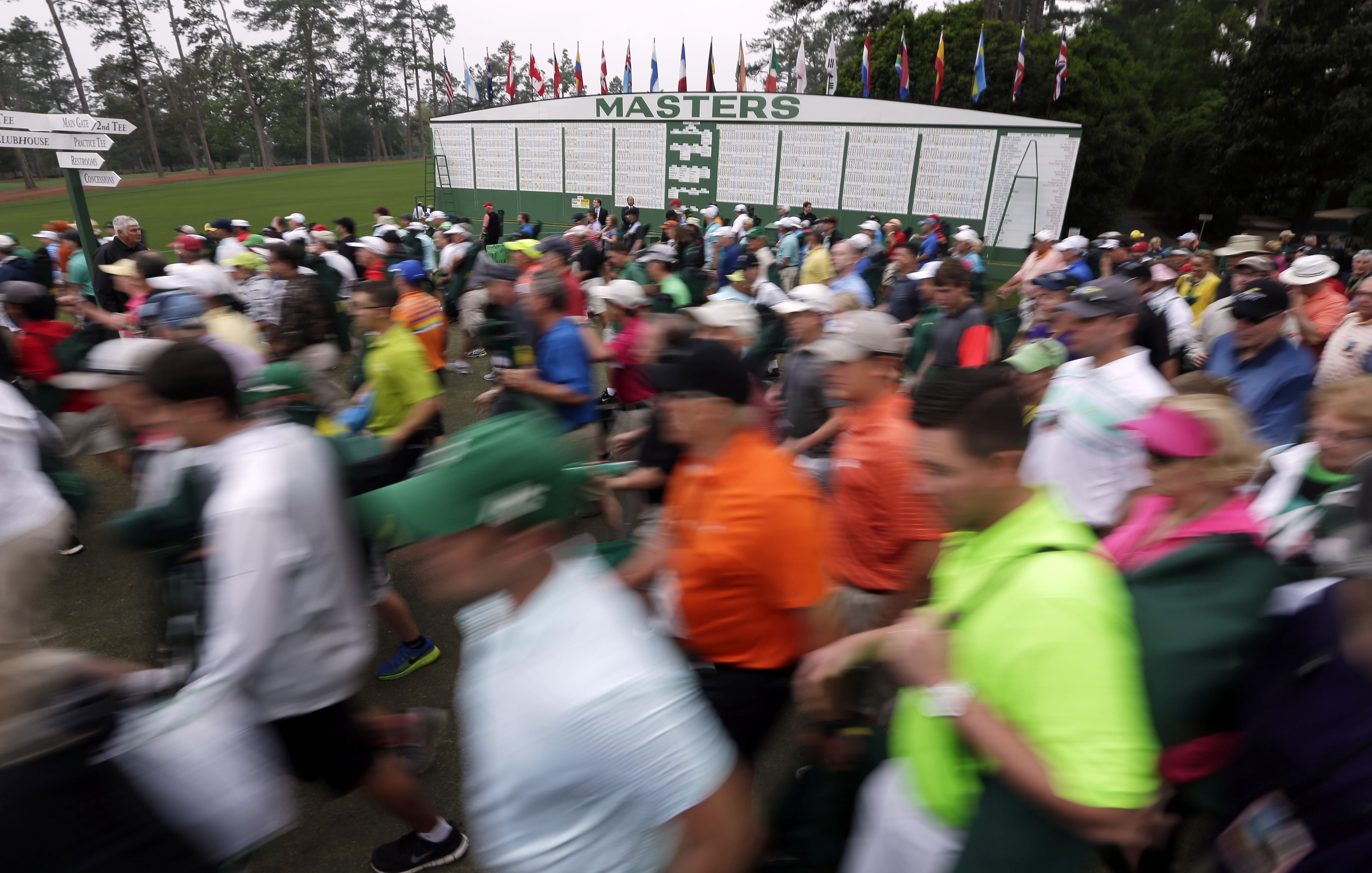 Best seat for Masters' finish requires chair, early arrival