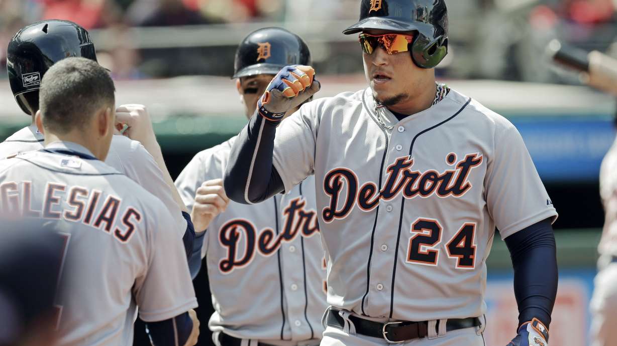 Cabrera rocks Cleveland, hits 2 homers in Tigers' 8-5 win