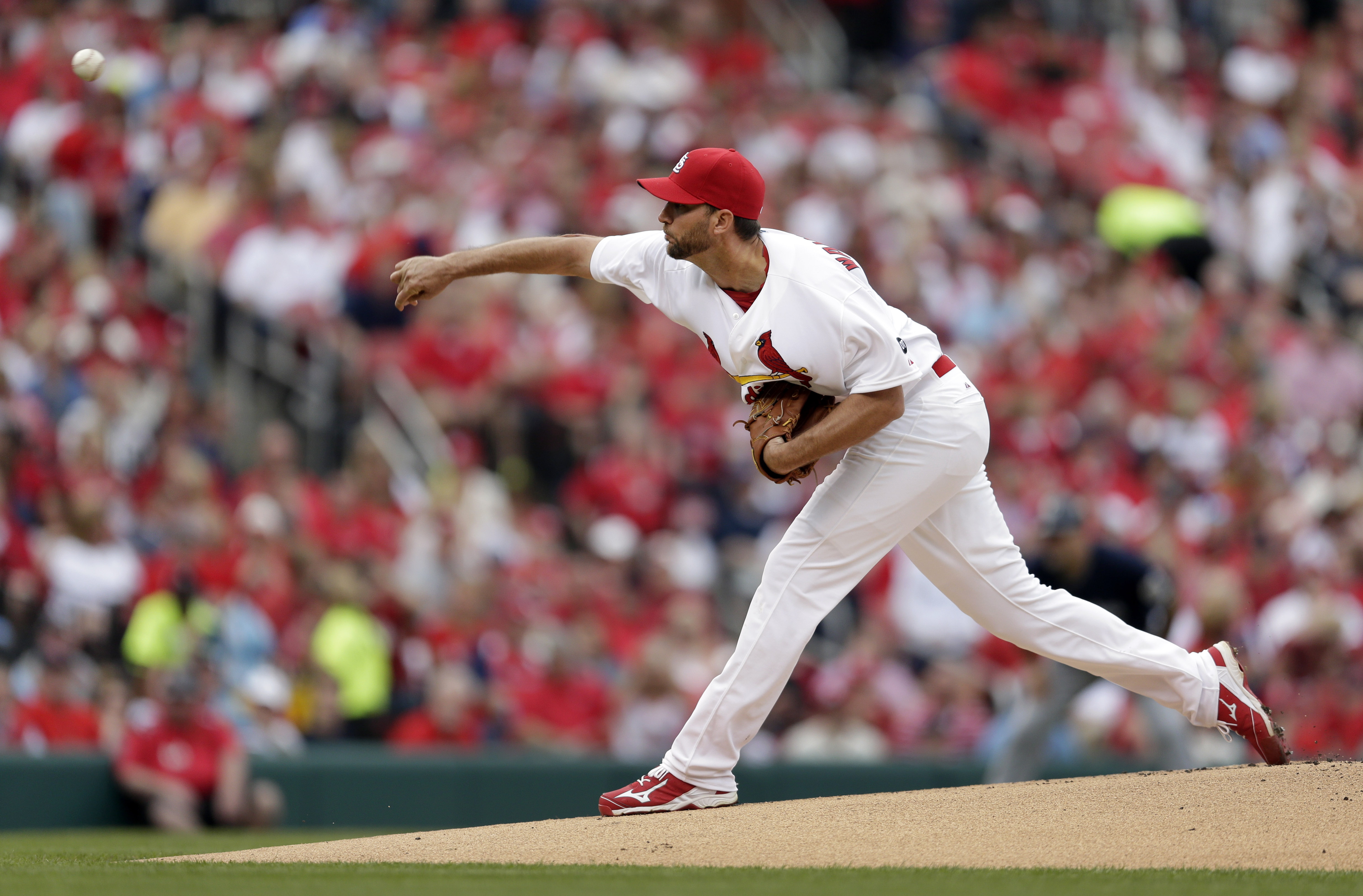 Garza, Brewers spoil Cardinals home opener, 5-4