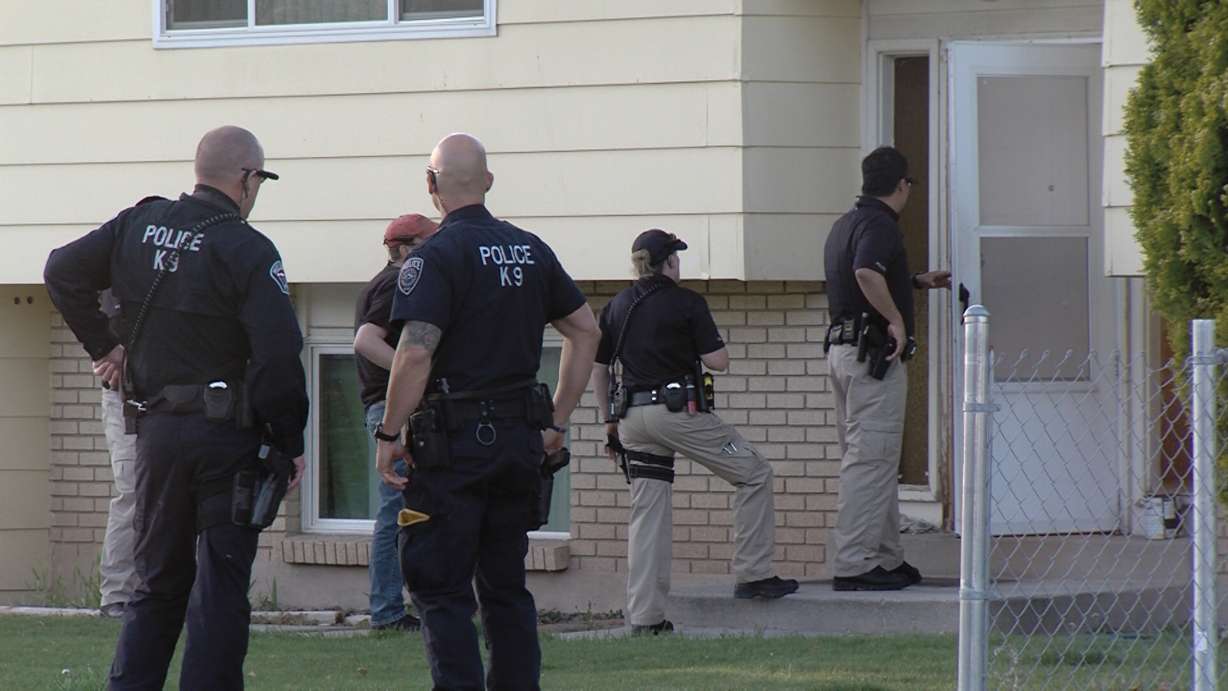 On Friday, April 10, 2015, a KSL-TV crew followed West Valley City's new Crime Suppression Unit as it pursued leads based off of a case two nights earlier, where a stolen rental pickup truck crashed into a canal while trying to elude officers. Four arrests were made. (Photo: KSL-TV)