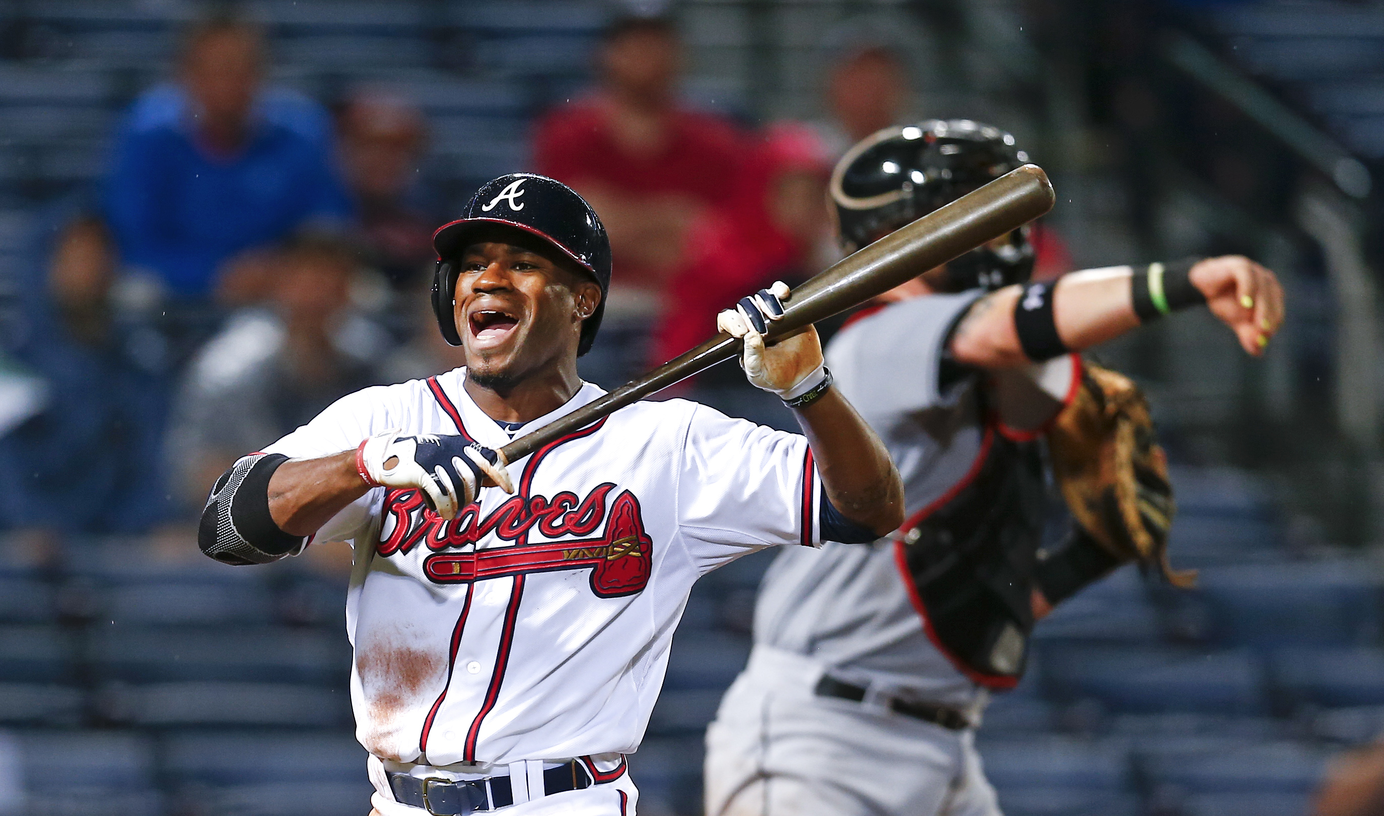 Stanton snaps slump, drives in 4, Marlins beat Braves 8-2
