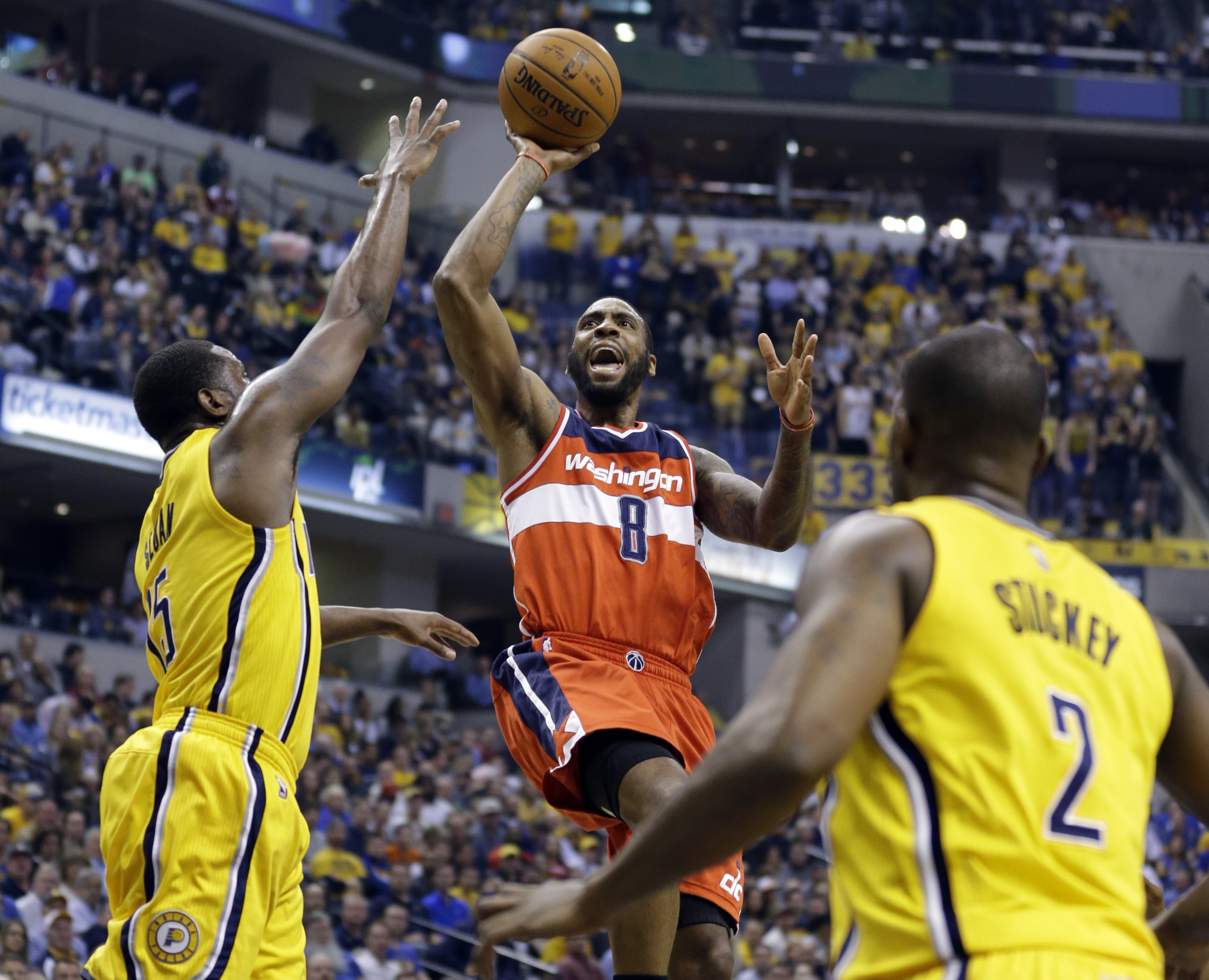 Pacers survive scare with 99-95 double OT win over Wizards