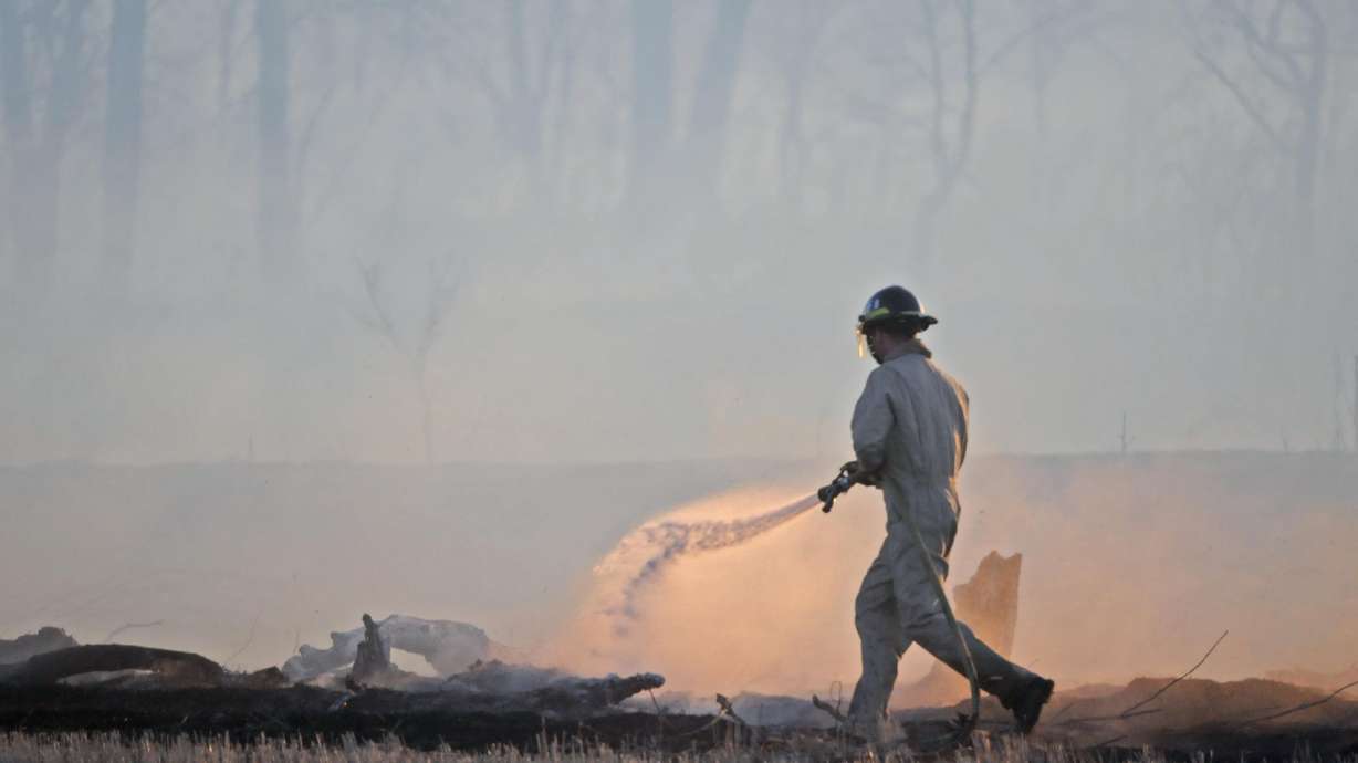Wildfire south of Bismarck contained; campus back to normal
