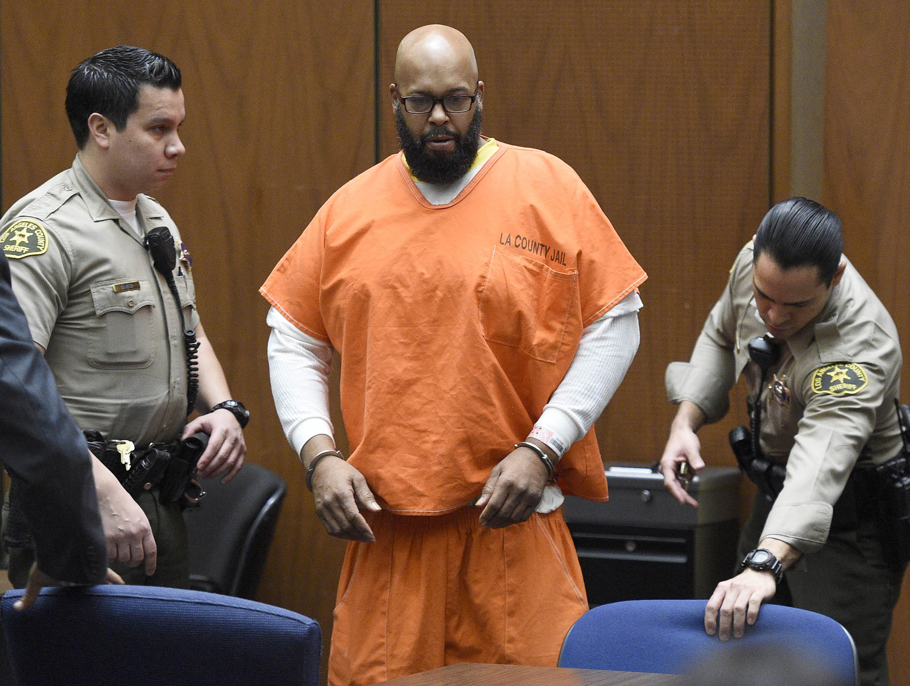 'Suge' Knight is ordered to stand trial, taken to hospital