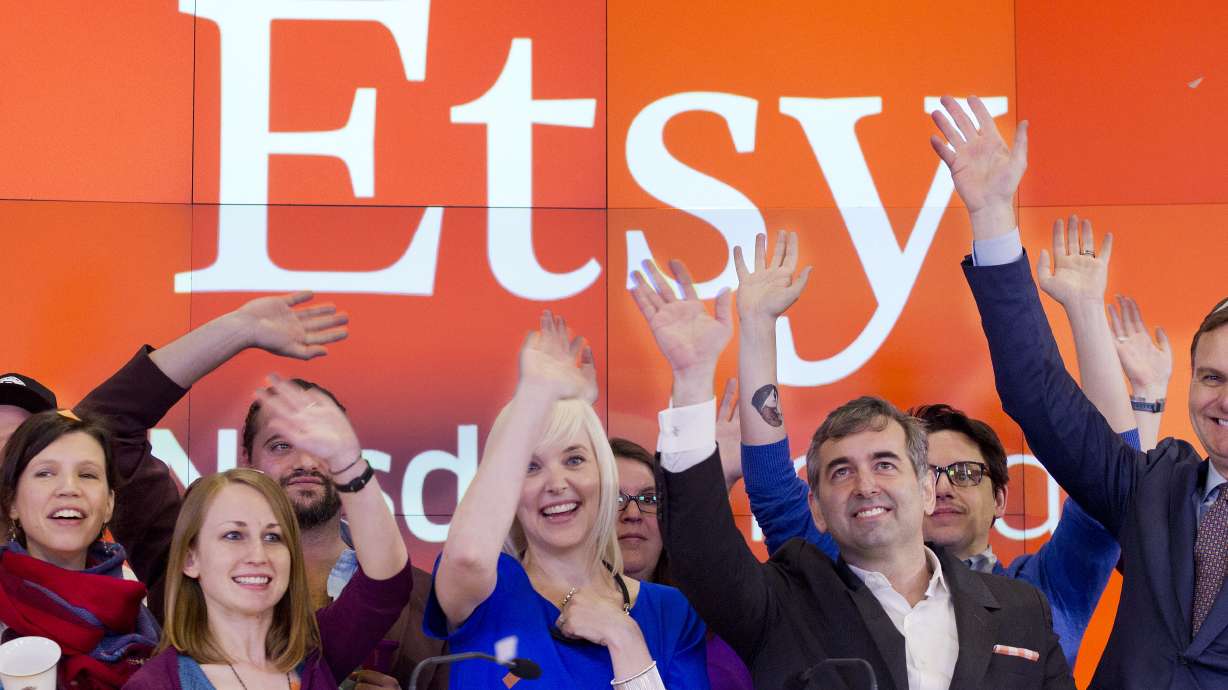 Stock of online marketplace Etsy surges in trading debut