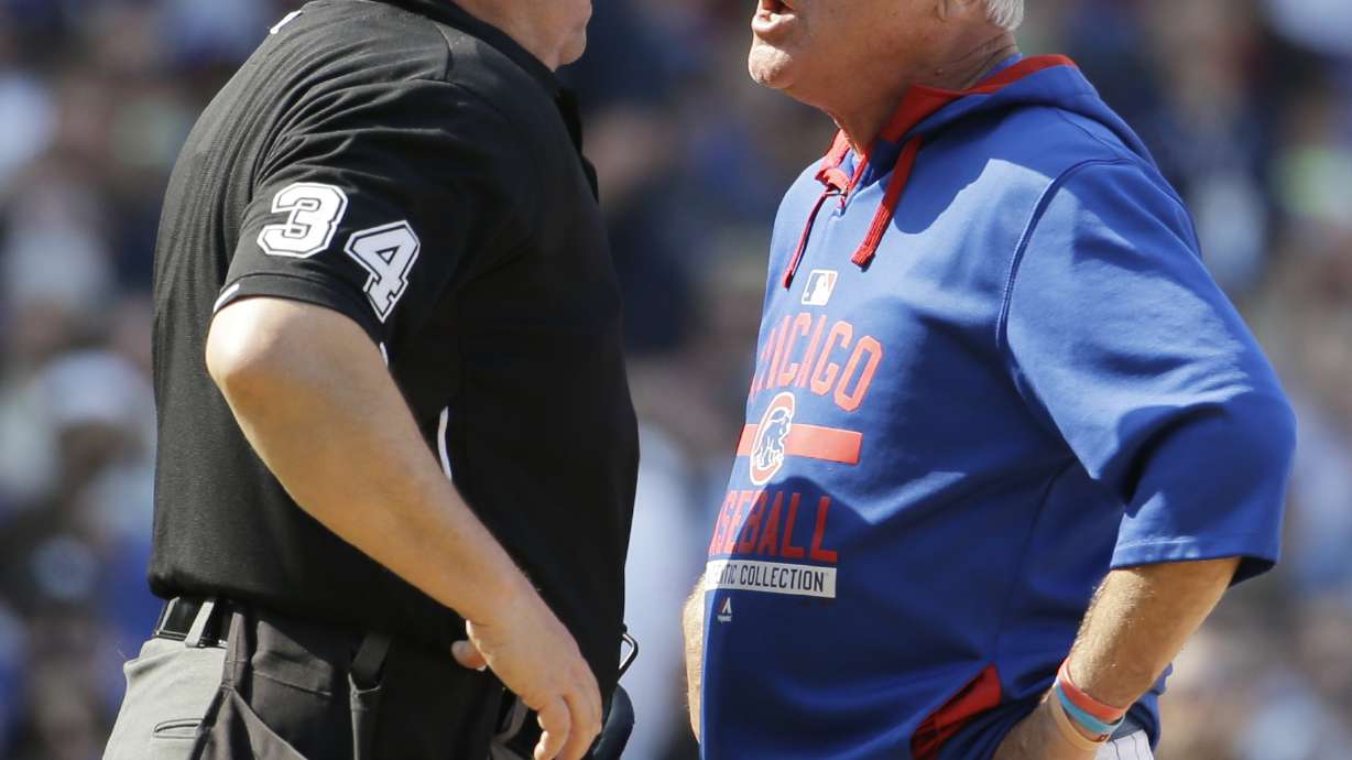 Joe Maddon ejected for 1st time as Chicago Cubs manager