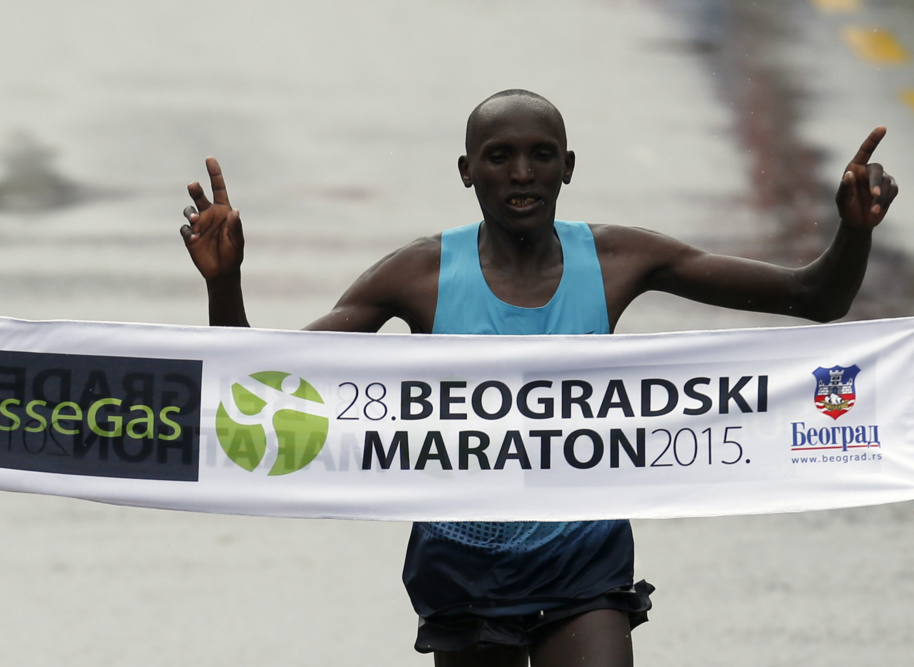 Kenyan trio wins men's Belgrade Marathon