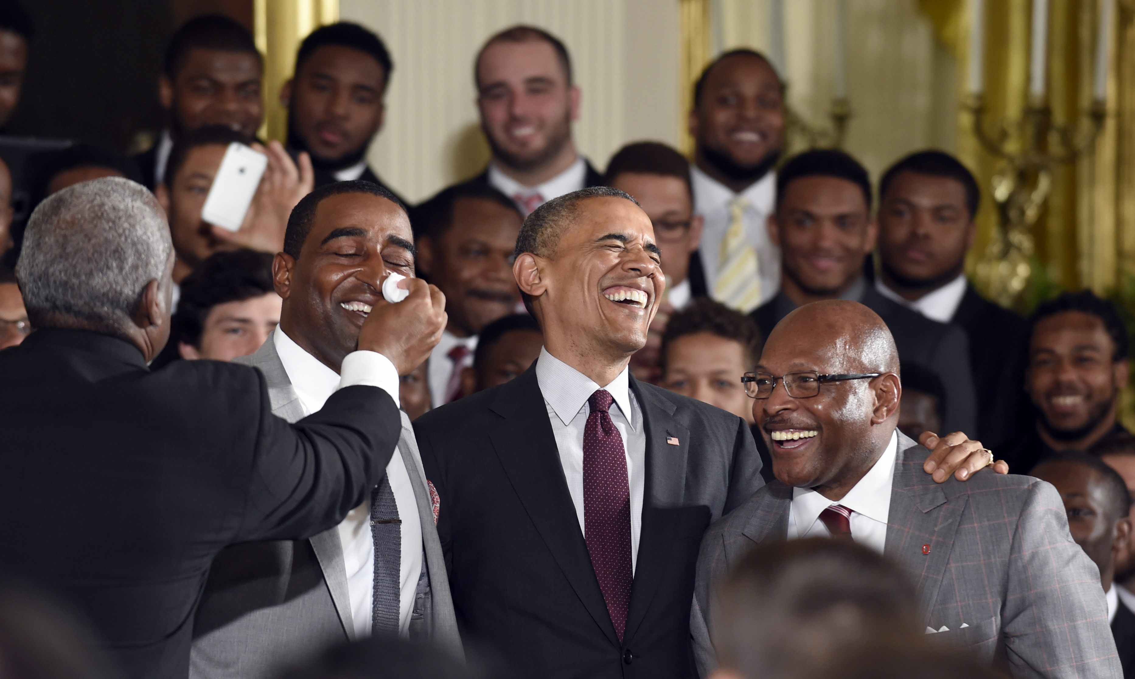 Obama honors national champion Buckeyes at White House
