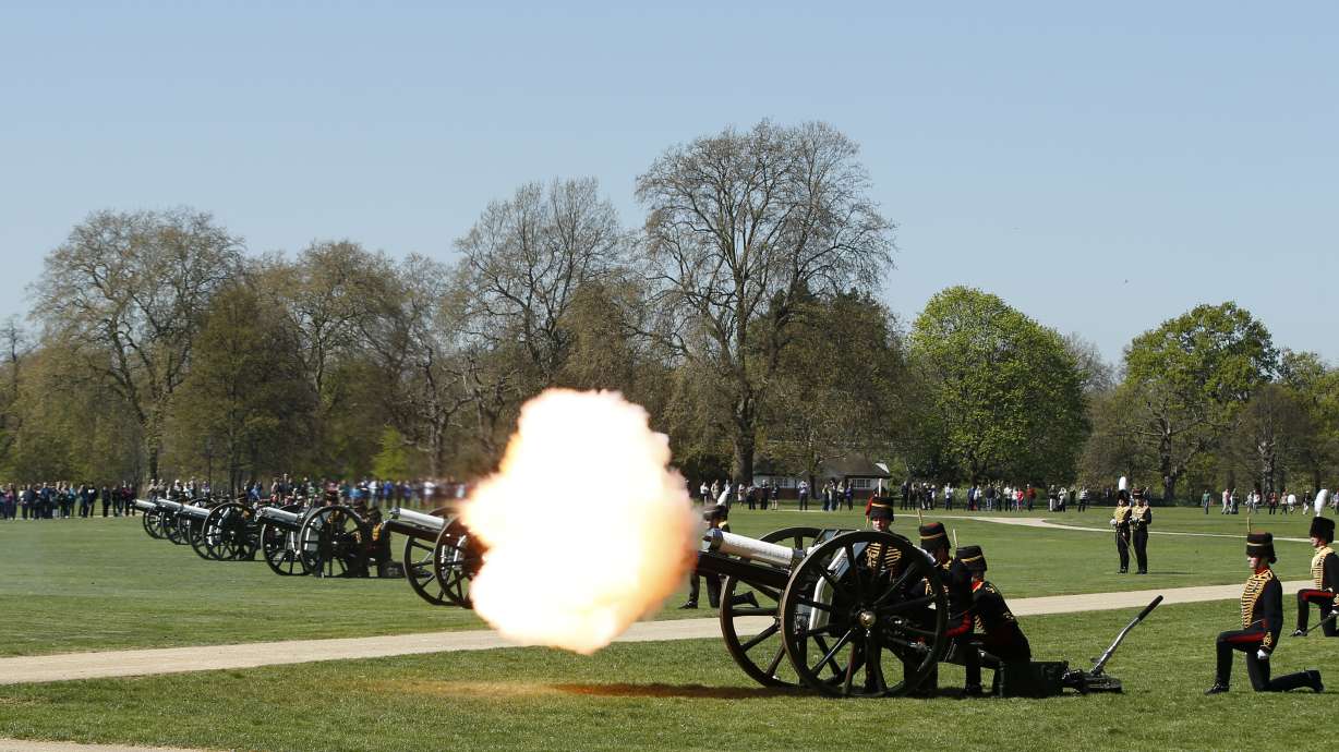 Gun salutes mark Queen Elizabeth II's 89th birthday