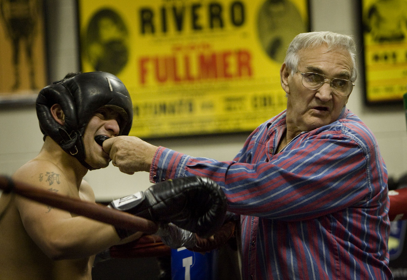 Jay Fullmer works as the corner man for Roberto Tamayo who has been training with the Fullmers since he was 15 years old at the Fullmer Brother's Boxing Gym in West Jordan, Utah on Wednesday, Dec., 9, 2009. Mike Terry, Deseret News (Photo: Mike Terry, Deseret News)