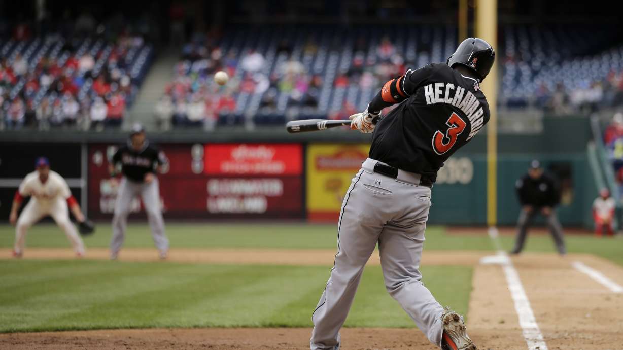 Phelps, Hechavarria and Prado lead Marlins over Phillies 9-1