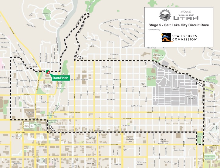 Stage 5: 55 miles. Graphic Credit: Tour of Utah